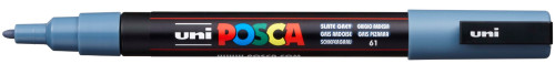 Marķieris ūdens bāzes UNI Posca PC-3M pelēkzils (61)