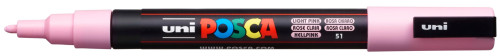 Marķieris ūdens bāzes UNI Posca PC-3M pasteļrozā (51)