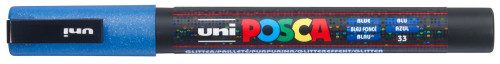Marķieris ūdens bāzes UNI Posca PC-3ML glitter zils (33)
