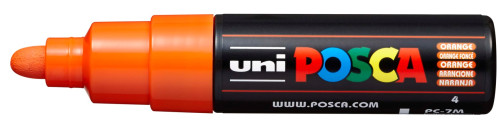 Marķieris ūdens bāzes UNI Posca PC-7M oranžs (4)
