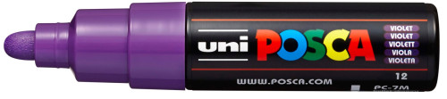 Marķieris ūdens bāzes UNI Posca PC-7M violets (12)