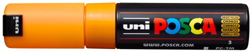 Marķieris ūdens bāzes UNI Posca PC-7M gaiši oranžs (3)