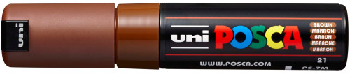 Marķieris ūdens bāzes UNI Posca PC-7M brūns (21)
