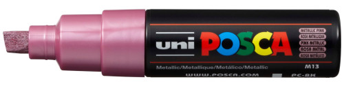 Marķieris ūdens bāzes UNI Posca PC-8K metalizēti rozā (M13)