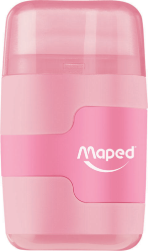 Zīmuļu asināmais 2d + dzēšgumija  MAPED Connect Pastel