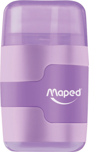 Zīmuļu asināmais 2d + dzēšgumija  MAPED Connect Pastel