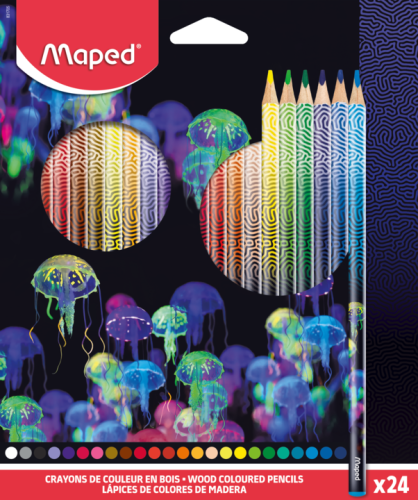 Zīmuļkrāsas MAPED "Deepsea Paradise" 24 krāsas