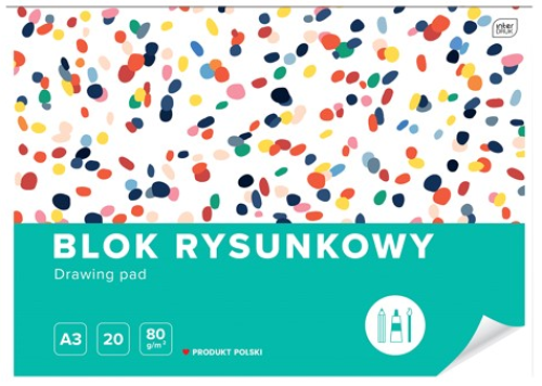 Zīmēšanas albums INTERDRUK A3 20lp