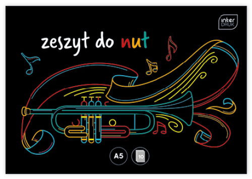 Nošu burtnīca INTERDRUK A5 16lp
