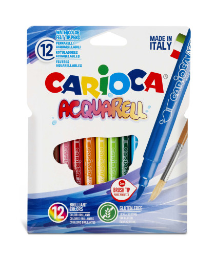 Flomāsteri CARIOCA  Acquarell 12 krāsas