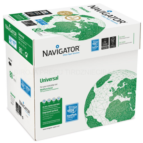 Papīrs NAVIGATOR Universal A4 80g/m2 500lp