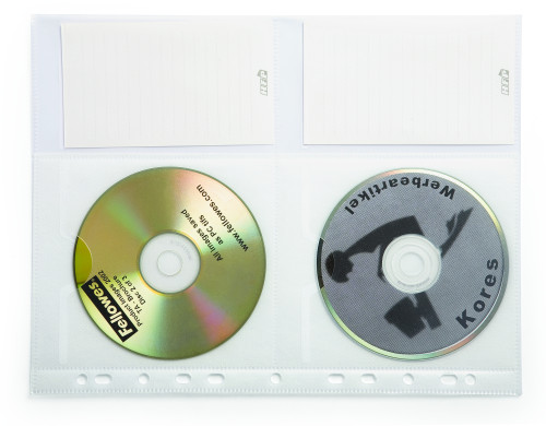 Kabatas HFP A4 CD/DVD 4 diskiem un piezīmēm !