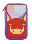 Penālis CARIOCA 3-daļīgs ar piederumiem Animal, violets 42356