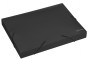 Kārba ar gumiju EKONOmix A4 PP 700µm 40mm "dimants" melna 31402-01