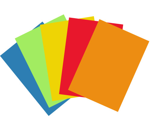 Papīrs krāsains RAINBOW 80g/m2  A4 50lp asorti košs