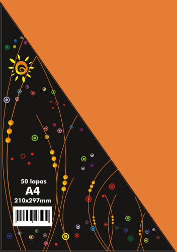 Papīrs krāsains 80g A4 50lp oranžs Nr.48 Amsterdam