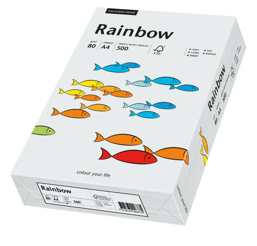 Papīrs RAINBOW 80g/m2 A4 500lp gaiši pelēks Nr.93