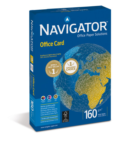Papīrs NAVIGATOR Office Card A4 160g/m2 250lp