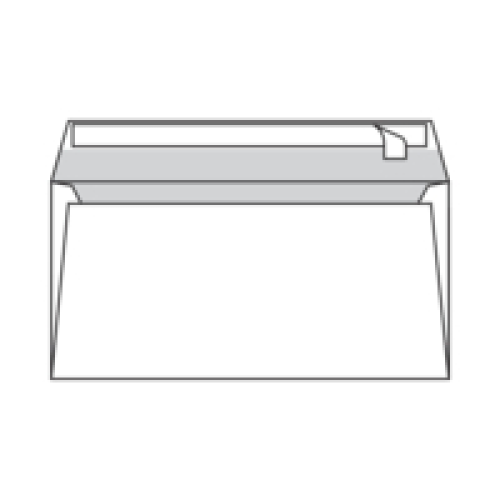 Aploksne Postac C65 114*229mm 80g/m2 ar silikona lenti