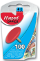 Spraudītes MAPED d=10mm 100gab. krāsainās, plastmasas kastītē