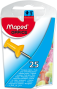 Kniepadatas MAPED d10mm 25gab. krāsainas, plastmasas kastītē