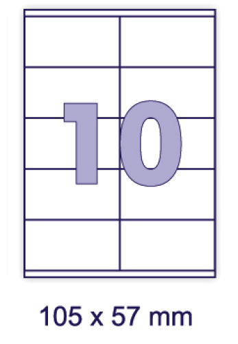 Uzlīmes FORPUS 105*57mm 100lp