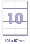 Uzlīmes FORPUS 105*57mm 100lp