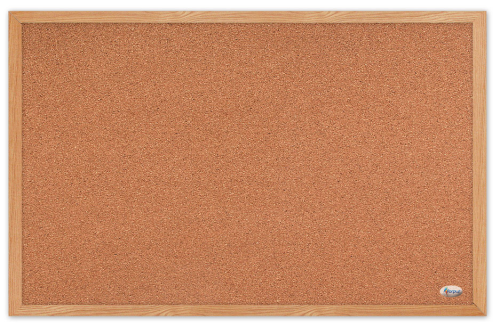 Korķa tāfele FORPUS 60*90cm, koka ramis