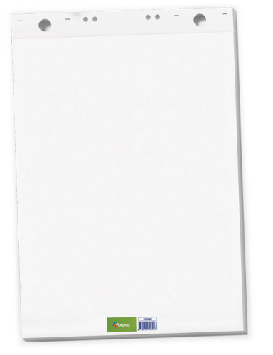 Sanāksmju bloks FORPUS 60*85cm 20lp balts