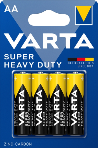 Baterijas VARTA  AA  SuperLife Zinc Carbon 4 gab.