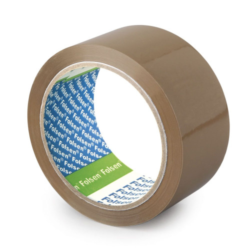 Līmlenta iepakojuma FOLSEN 48mm*66m PP 25my, brūna