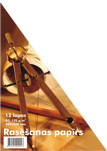 Rasēšanas papīrs A3 170g 12lp