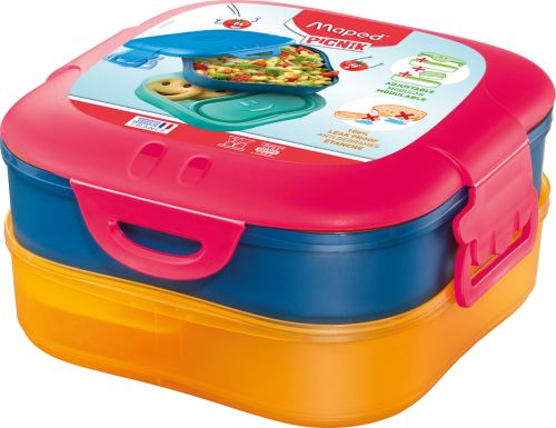 Pusdienu kastīte MAPED Picnik Concept 3 vienā 1,4 L rozā
