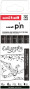 Marķieru komplekts UNI PIN "Calligraphy" 5 gab. ASP015