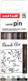 Marķieru komplekts UNI PIN "Brush Art" 5 gab. ASP014