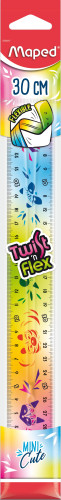 Lineāls MAPED Twist'n Flex "Mini Cute" 30cm elastīgs