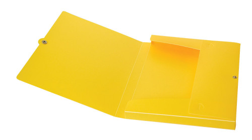 Mape ar spiedpogu MULTI-S, PP A4 2cm, dzeltena