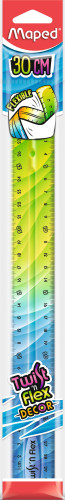 Lineāls MAPED Twist'n Flex 30cm elastīgs, Dekor