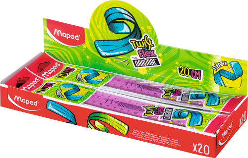 Lineāls MAPED Twist'n Flex 20cm elastīgs