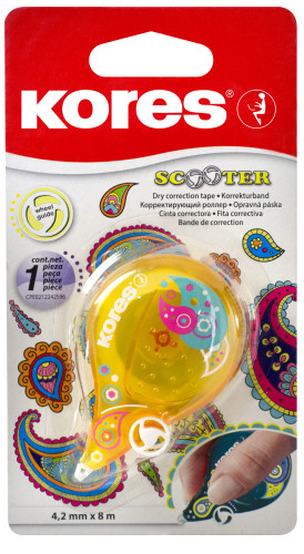Korekcijas lente KORES Scooter Fantasy 8m*4.2mm blisterī