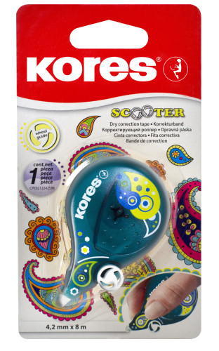 Korekcijas lente KORES Scooter Fantasy 8m*4.2mm blisterī