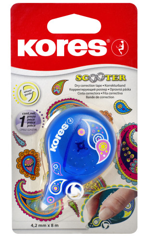 Korekcijas lente KORES Scooter Fantasy 8m*4.2mm blisterī