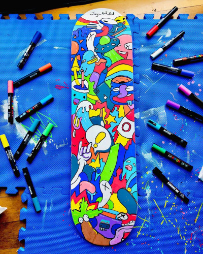 Marķieris ūdens bāzes UNI Posca PC-5M zils (33)