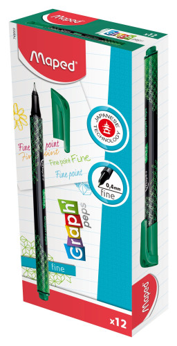 Marķieris MAPED Graph'Peps Deco 0.4mm, zaļš
