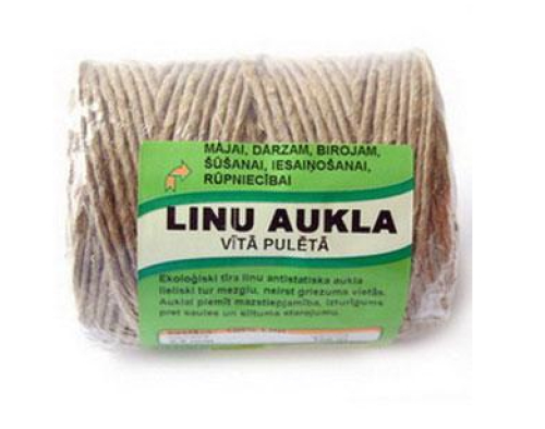 Aukla līnu vīta pulērā d2,5mm 100m spolē