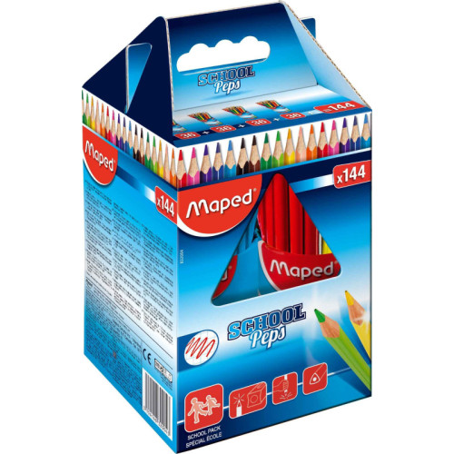Zīmuļkrāsu MAPED "Color`Peps" displējs 12*12 krāsas kastē A