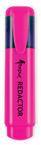 Marķieris teksta FORPUS "Redactor" rozā