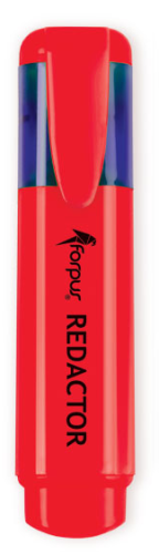 Marķieris teksta FORPUS "Redactor" sarkans
