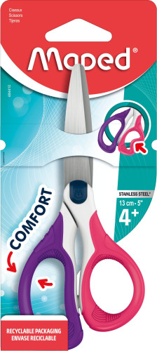 Šķēres MAPED Sensoft 13cm Asymmetric blisterī
