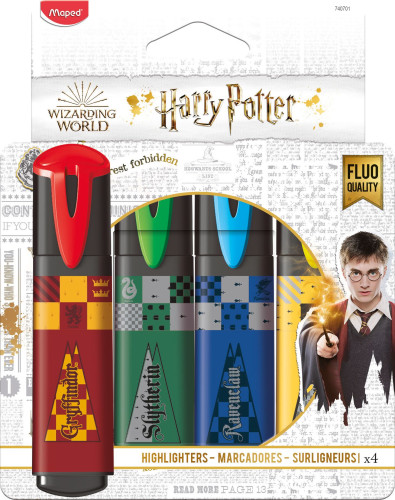 Teksta marķieri MAPED "Harry Potter" 4 krāsas